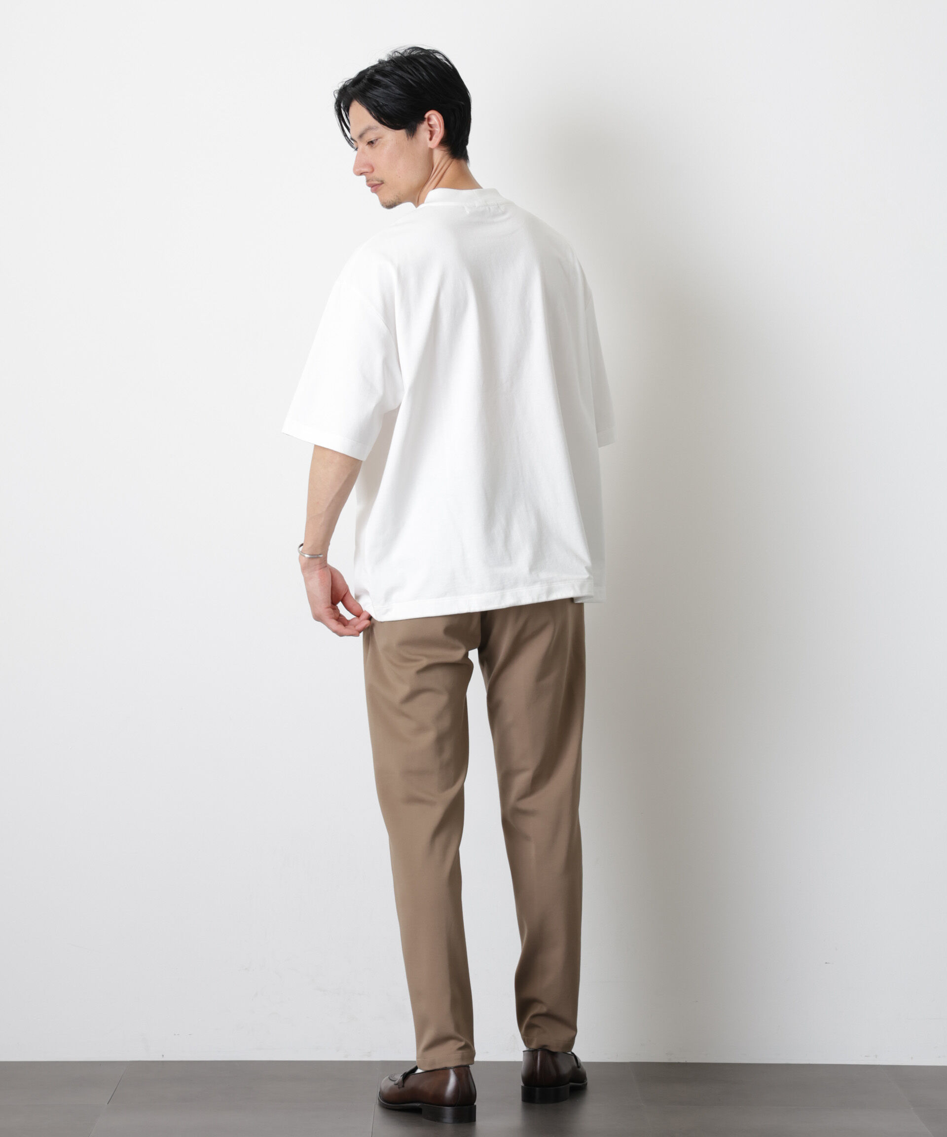 nano･universe「ソラーロワイドモックネックTシャツ」|Tシャツ・カットソー|