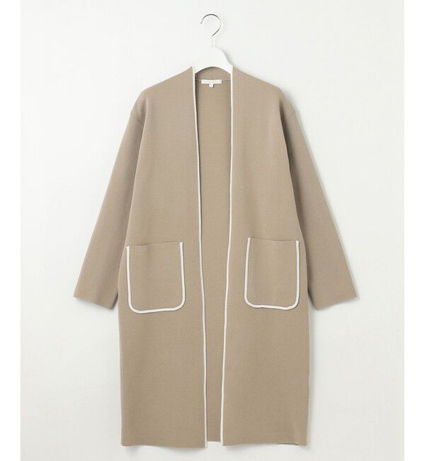 自由区「【洗える】ドライコットンハイゲージニット アウター」|カーディガン|