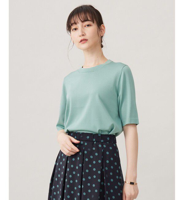 自由区「【アンサンブル対応・洗える】アセテートコットンプルオーバー ニット」|ニット・セーター|ﾐｽﾄｸﾞﾘ