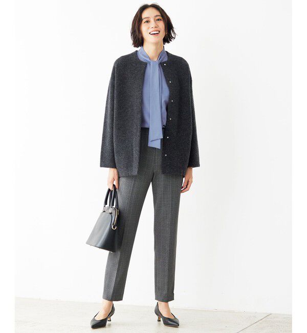 自由区「【洗える】ブークレーニット アウター」|カーディガン|