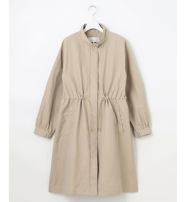 自由区「【撥水加工・洗える】コットンナイロンタッサーライナー付きスタンドカラー コート」|その他|