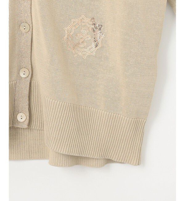 自由区「【カタログ掲載・洗える】エンブレムニット カーディガン」|カーディガン|