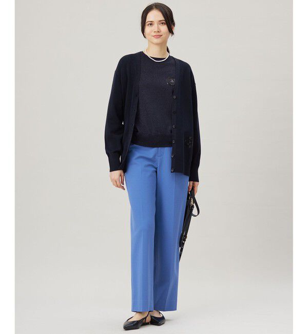 自由区「【カタログ掲載・洗える】エンブレムニット カーディガン」|カーディガン|