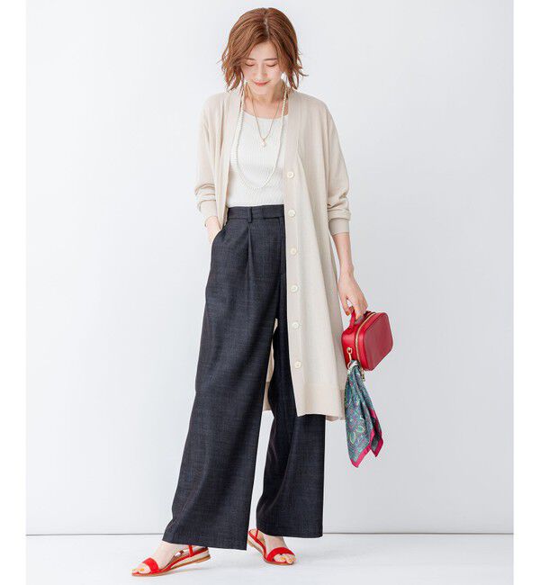 23区「オーガニック リブ タンクトップ」|タンクトップ|