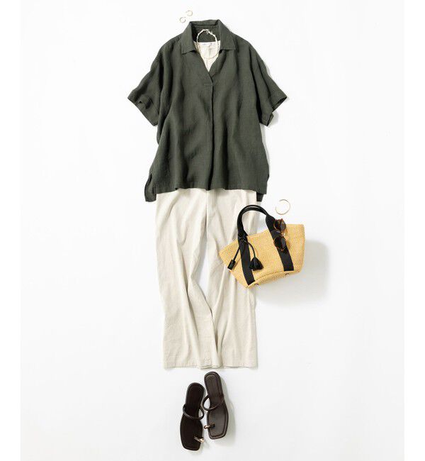 23区「オーガニック リブ タンクトップ」|タンクトップ|