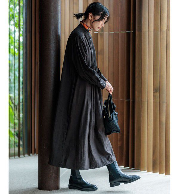 23区「【新色追加/洗える】ヴィンテージライトタフタ ブザム ワンピース」|ワンピース|