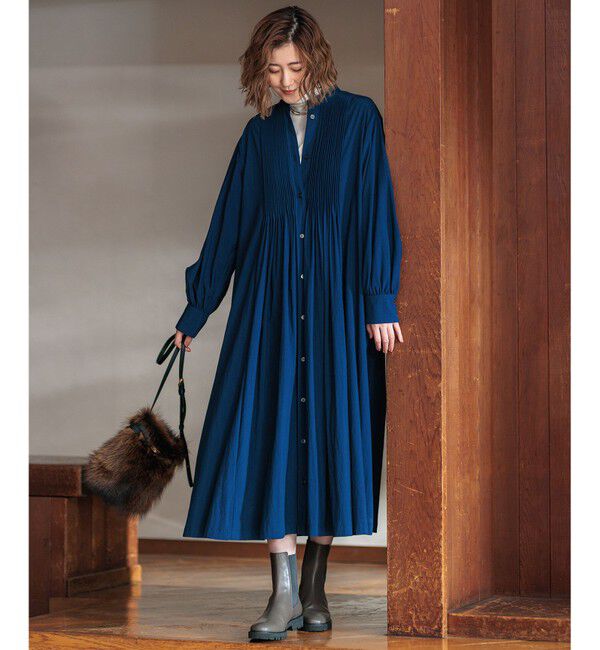 23区「【新色追加/洗える】ヴィンテージライトタフタ ブザム ワンピース」|ワンピース|