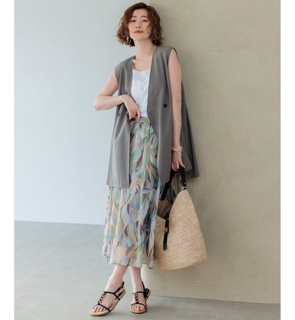 23区「【洗える】シアーマットクロス ジレ」|その他|