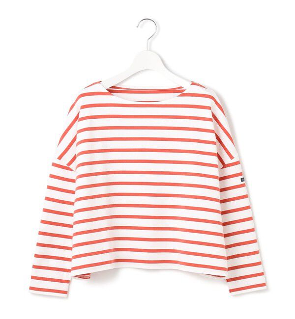 23区「【洗える】Armor-lux スムース クロップド  ボーダー カットソー」|Tシャツ・カットソー|