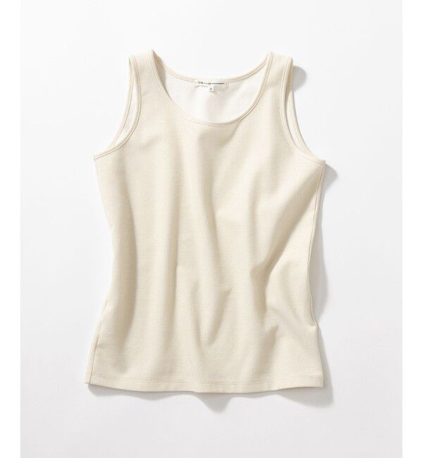 23区「【洗える】シャイニーリブ タンクトップ」|タンクトップ|アイボリー系