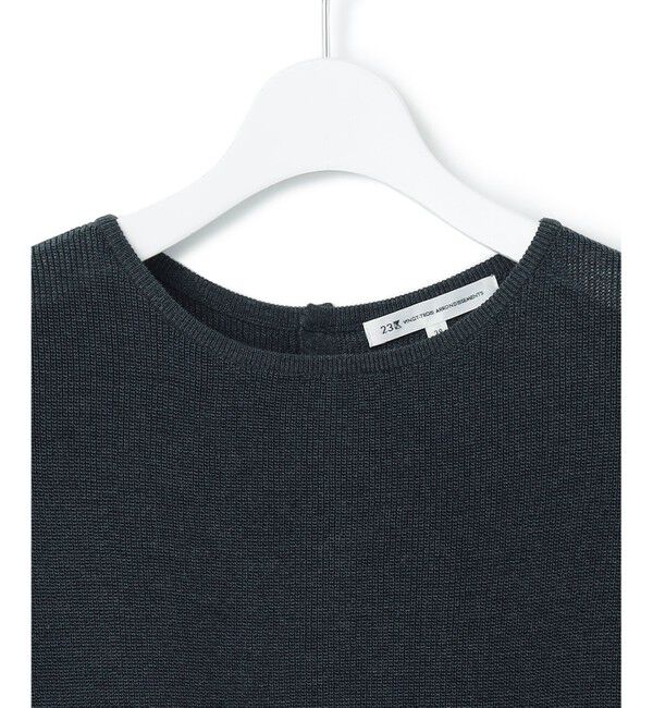 23区「【洗える】シャイニーシアー オーバーサイズ ニット」|ニット・セーター|