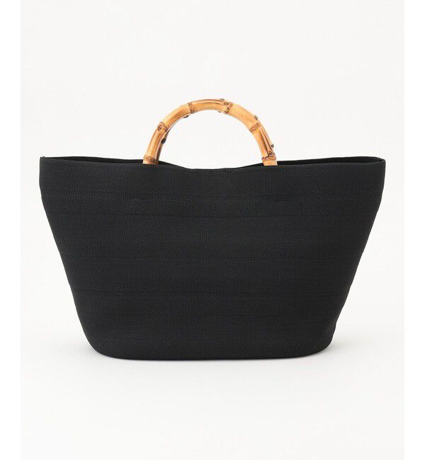 ANY SIS「バンブーニット バッグ」|ハンドバッグ|ブラック