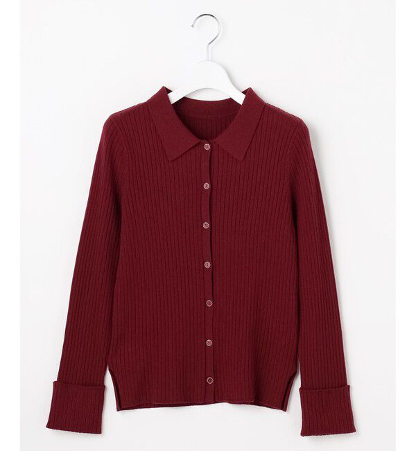 ANY SIS「CICA加工 襟デザイン ニット」|ニット・セーター|