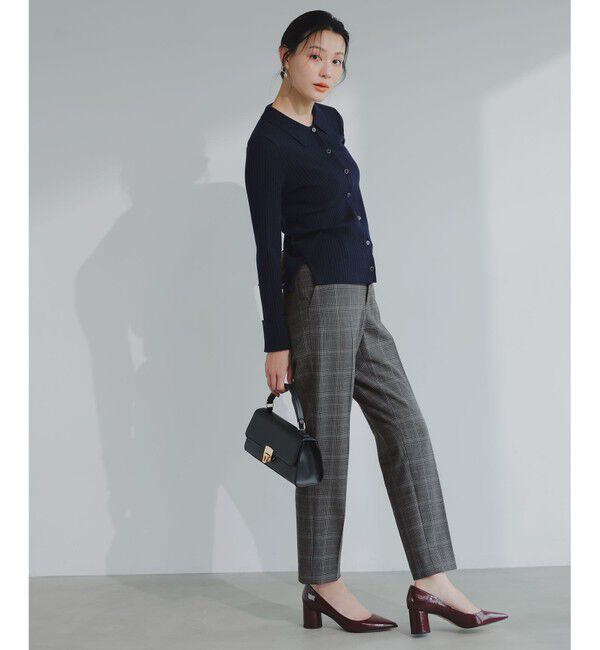 ANY SIS「CICA加工 襟デザイン ニット」|ニット・セーター|