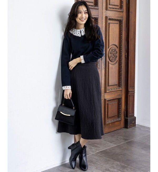 ANY SIS「レース襟 ニット」|ニット・セーター|