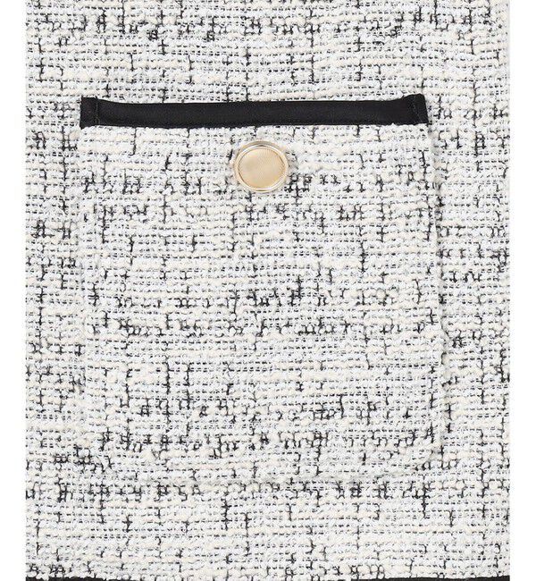 ANY SIS「ネップツイード ジャケット」|ノーカラージャケット|