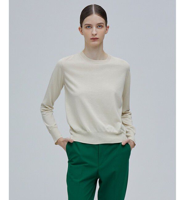 BEIGE,「JULIE / サテンニット」|ニット・セーター|Ecru