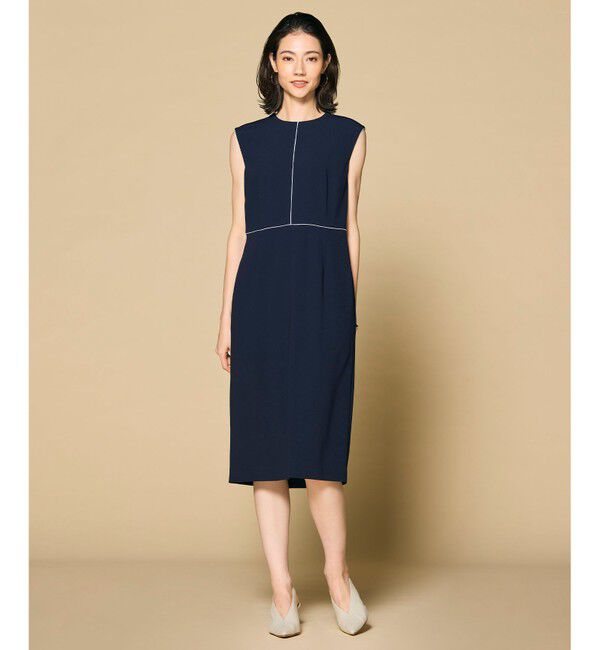 BEIGE,「CINDY / クルーネックドレス」|ワンピース|