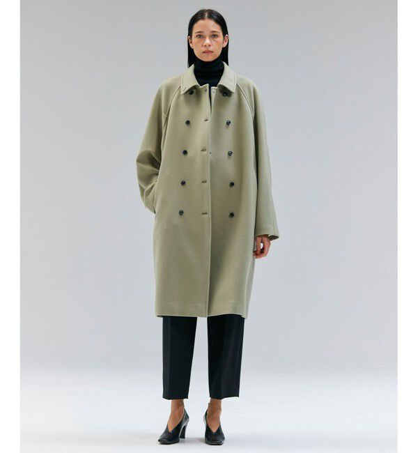 BEIGE,「【VERY NaVY掲載】LABBOCK / ウール混ラグランステンカラーコート」|ステンカラーコート|