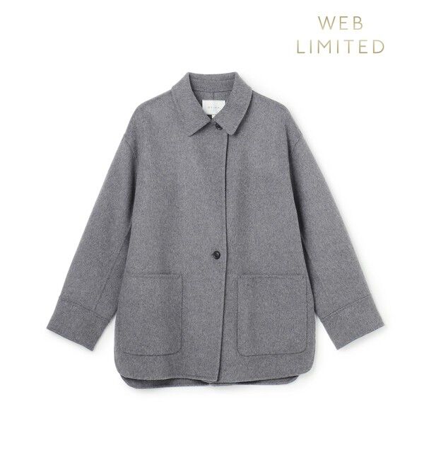 BEIGE,「【WEB限定】PAYSON / ウールリバーオーバーサイズステンカラーコート」|ステンカラーコート|