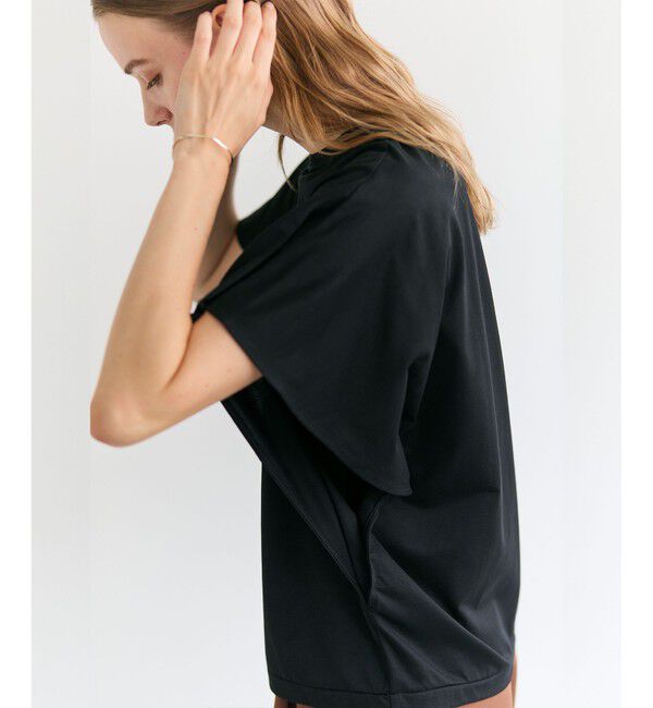 BEIGE,「DIOP / スビンコットン ドレープTシャツ」|Tシャツ・カットソー|