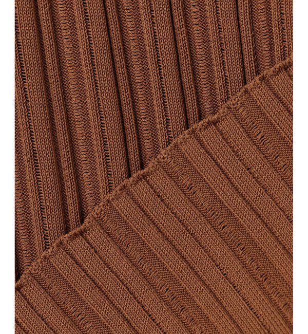 BEIGE,「LABRADO / ランダムリブ スキッパーニット」|ニット・セーター|