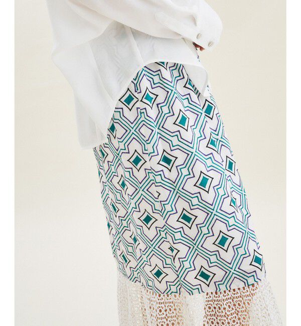 GRACE CONTINENTAL「キカ刺繍ロングスカート」|スカート|