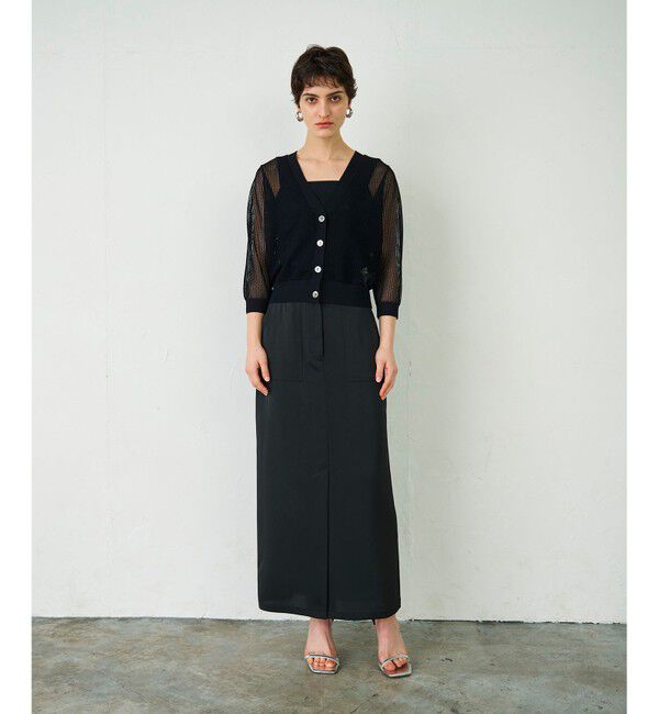 Diagram「メッシュニットカーディガン」|カーディガン|ブラック