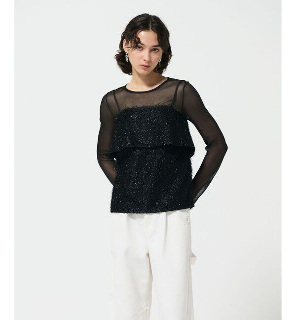 Diagram「フリンジジャガードノースリーブ トップ」|その他|