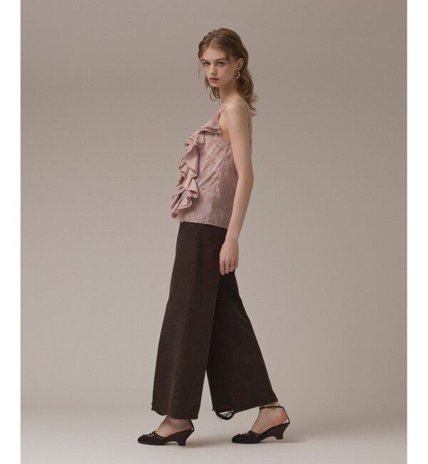 GRACE CONTINENTAL「エンブロイダリーキャミブラウス」|シャツ・ブラウス|