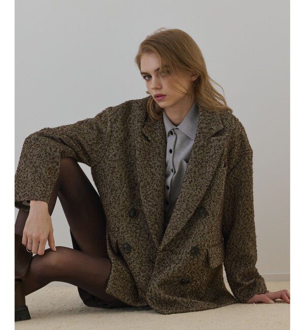 Diagram「カルゼツイードダブルジャケット」|その他|ブラウン