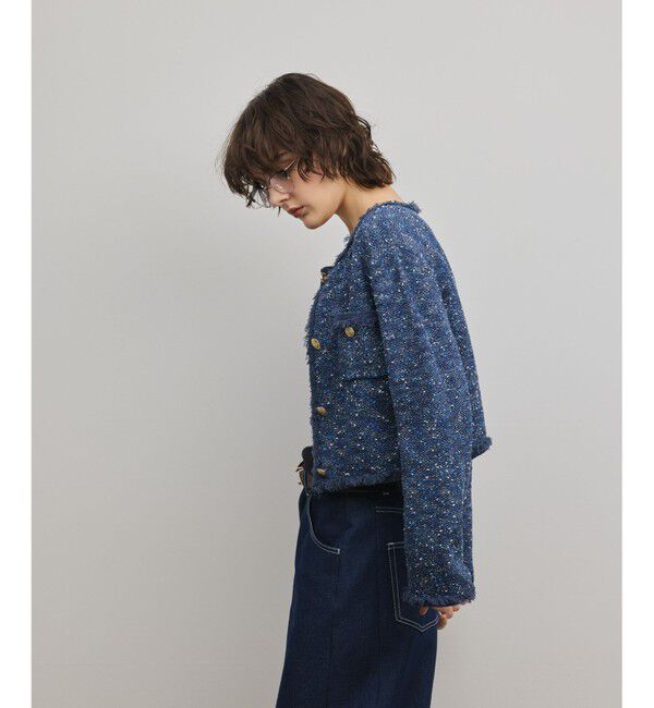 Diagram「ツイードニットカーディガン」|カーディガン|