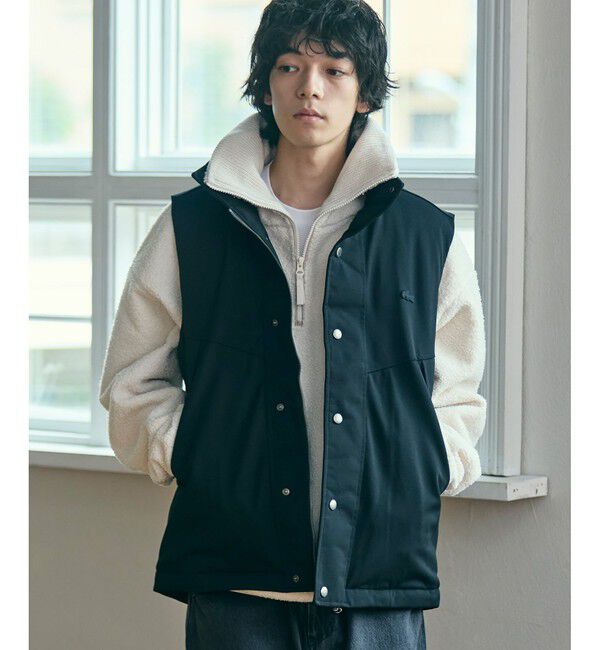 LACOSTE「RDS認証ダウン 耐水透湿 ハイネック ジップアップ ピケダウンベスト」|ダウンベスト・ベスト|