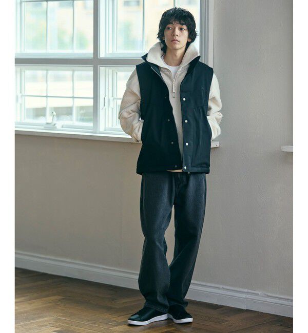 LACOSTE「RDS認証ダウン 耐水透湿 ハイネック ジップアップ ピケダウンベスト」|ダウンベスト・ベスト|