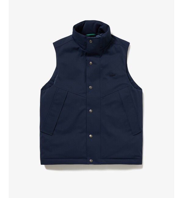 LACOSTE「RDS認証ダウン 耐水透湿 ハイネック ジップアップ ピケダウンベスト」|ダウンベスト・ベスト|