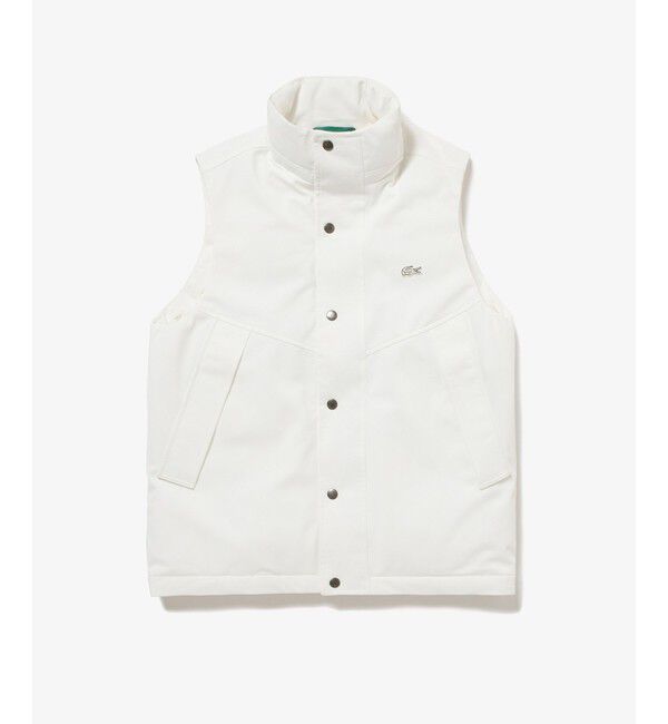 LACOSTE「RDS認証ダウン 耐水透湿 ハイネック ジップアップ ピケダウンベスト」|ダウンベスト・ベスト|