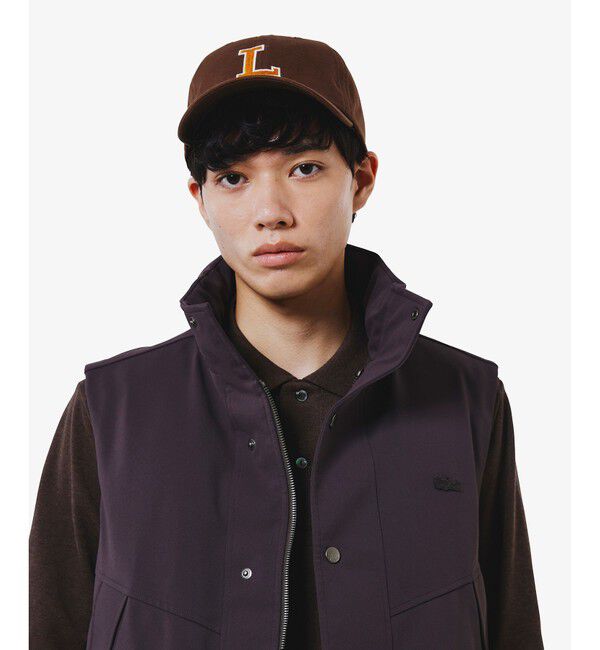 LACOSTE「RDS認証ダウン 耐水透湿 ハイネック ジップアップ ピケダウンベスト」|ダウンベスト・ベスト|