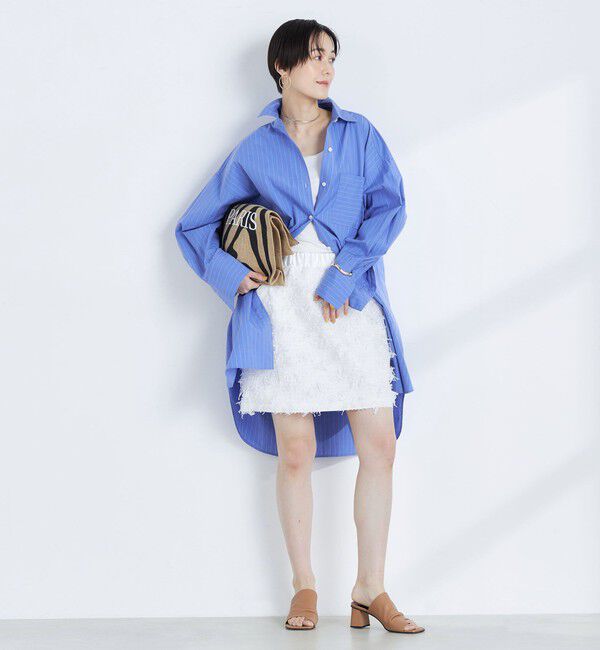 NOLLEY'S「【KIRYU】フェザーカットジャガードビスチェ兼ミニスカート」|スカート|