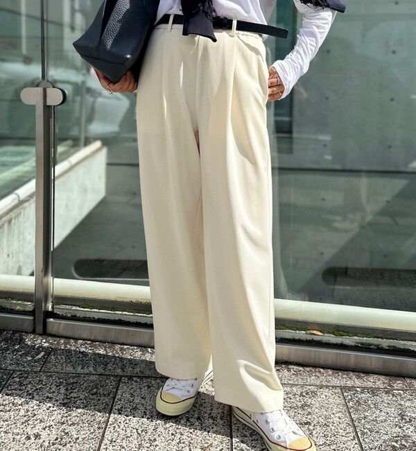 NOLLEY'S「ウォッシャブル裏起毛イージーワイドパンツ」|その他|