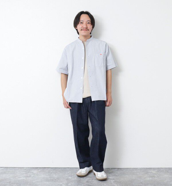 NOLLEY'S goodman「【DANTON/ダントン】BAND COLLAR SHIRT SS 25SS」|シャツ・ブラウス|