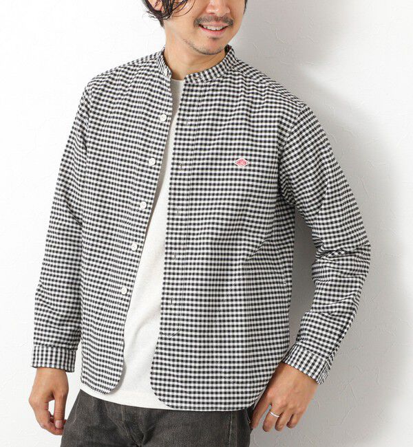 NOLLEY'S goodman「【DANTON/ダントン】DT-B0280 OXP BAND COLLAR SHIRT 25AW」|シャツ・ブラウス|ブラック系その他