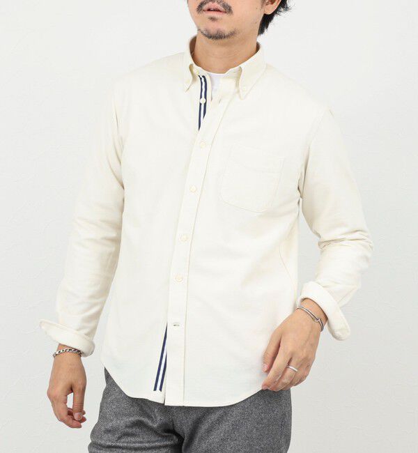 NOLLEY'S goodman「起毛ジャージ テープBD 25AW」|シャツ・ブラウス|キナリ