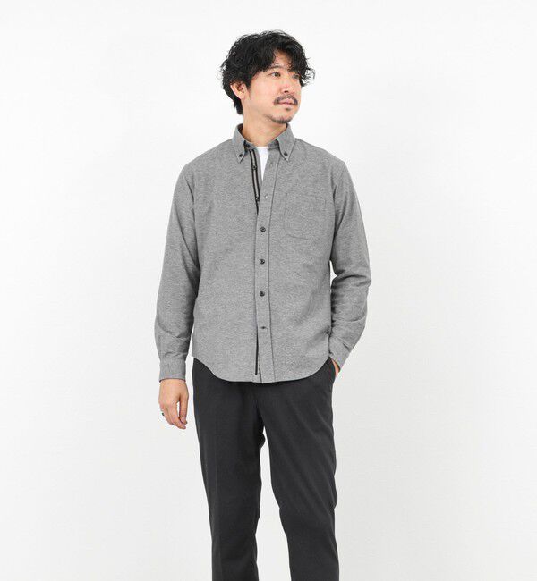 NOLLEY'S goodman「起毛ジャージ テープBD 25AW」|シャツ・ブラウス|