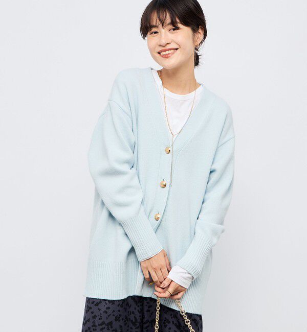 NOLLEY'S「【WEB限定アイテム】2WAY長めVネックカーディガン」|カーディガン|