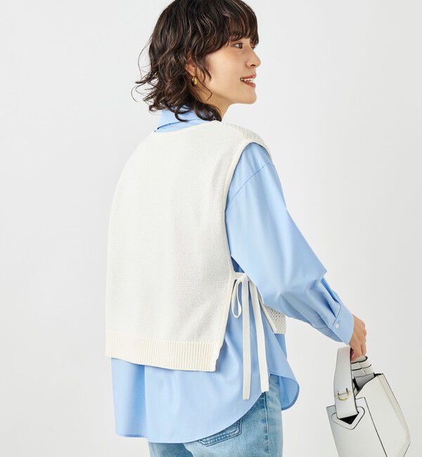 NOLLEY'S「《手洗い可能》ビジュー付ベスト」|ベスト・ジレ|