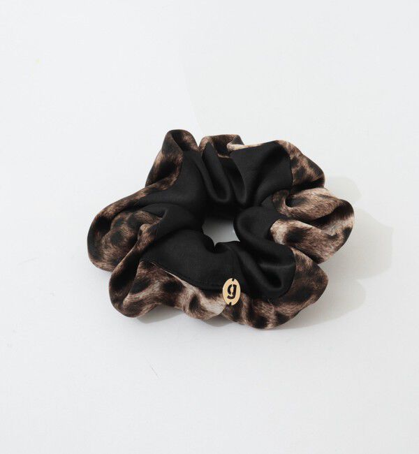 grace grace「【grace grace/グラスグラス】レオパードコンビシュシュ」|ヘアゴム・シュシュ|ブラック・グレー系3
