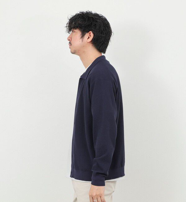 NOLLEY'S goodman「《SERIYA Cotton》吸湿カノコ襟付きカーディガン 26SS」|カーディガン|