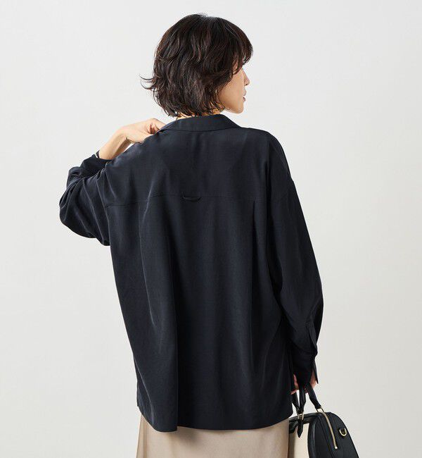 NOLLEY'S sophi「ウォッシャブルトリアセドレープシャツ」|シャツ・ブラウス|