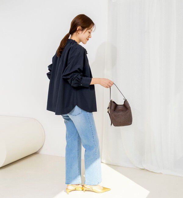 NOLLEY'S「ウォッシャブルフリル襟ブラウス」|シャツ・ブラウス|