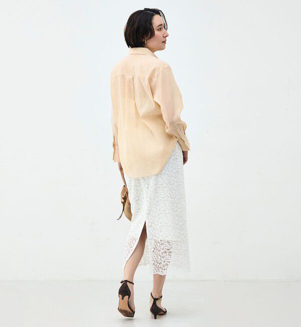 NOLLEY'S sophi「ウォッシャブルシアーオーガンジー2WAYシャツ」|シャツ・ブラウス|